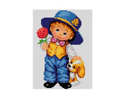 Kit de Esterilla para Bordar 15x20 Niño Ariadna