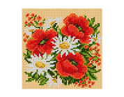Kit de Esterilla para Bordar Flores 15x15 Ariadna