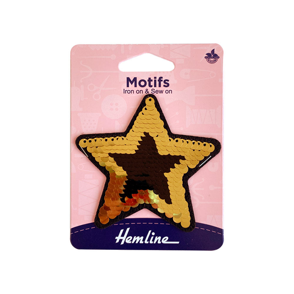 Parche Iron-On Estrella Lentejuelas 7.5x7.1 CM