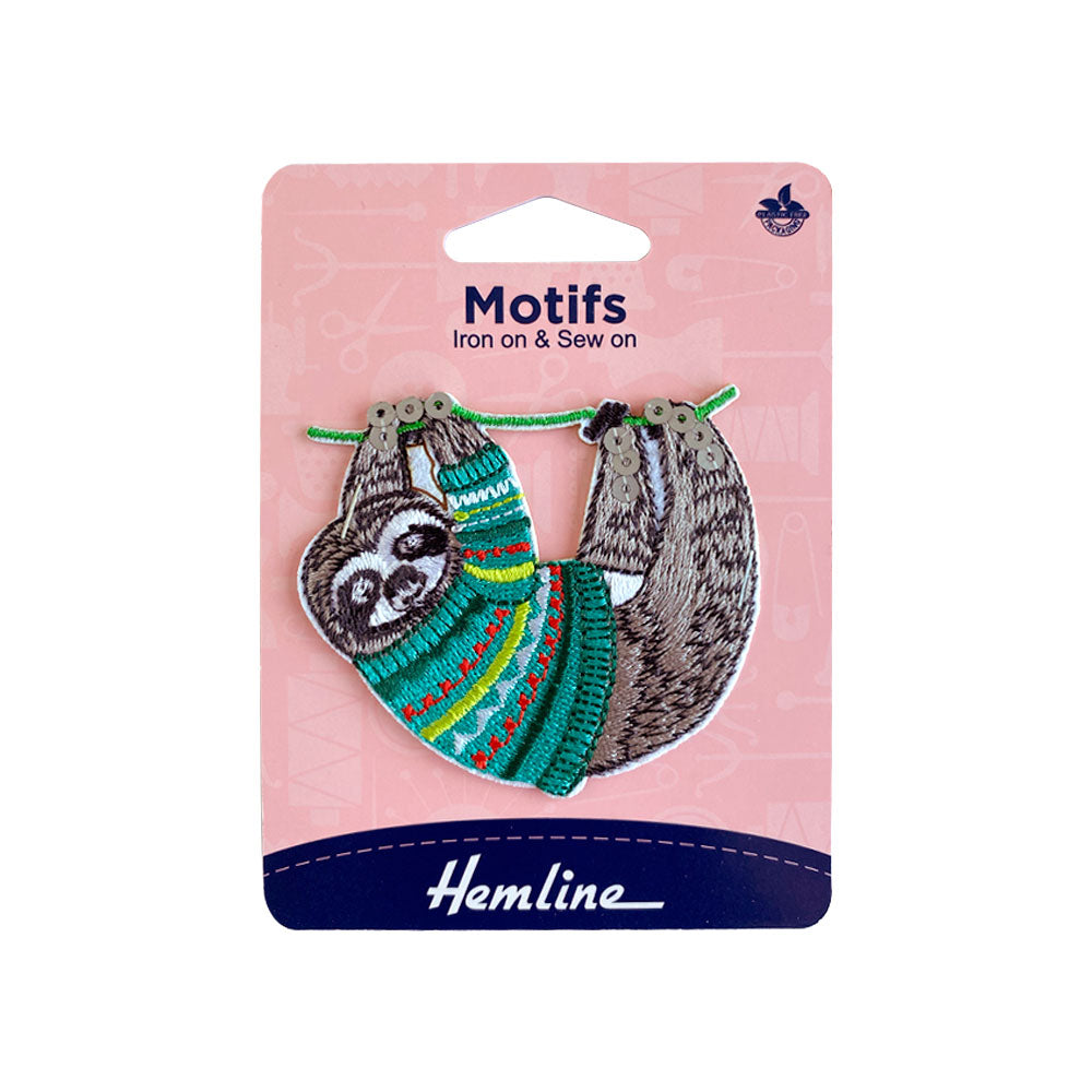 Parche Iron-On Perezoso 7x6.8 CM