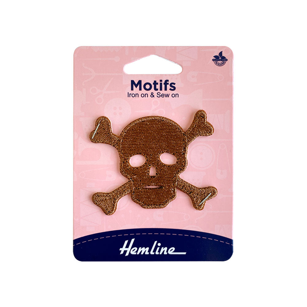 Parche Iron-On Calavera Glitter 5.7x6.7 CM