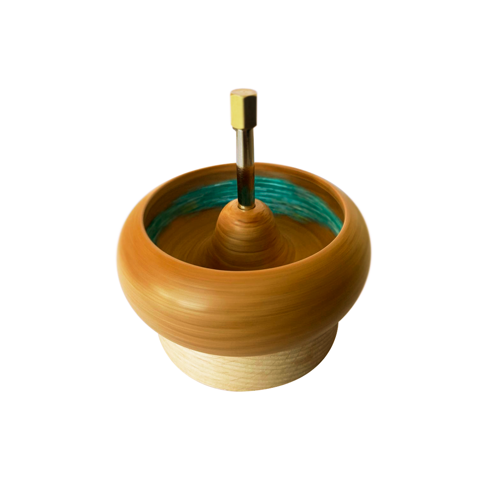 Enhebrador Giratorio de Mostacillas Madera - Revesderecho