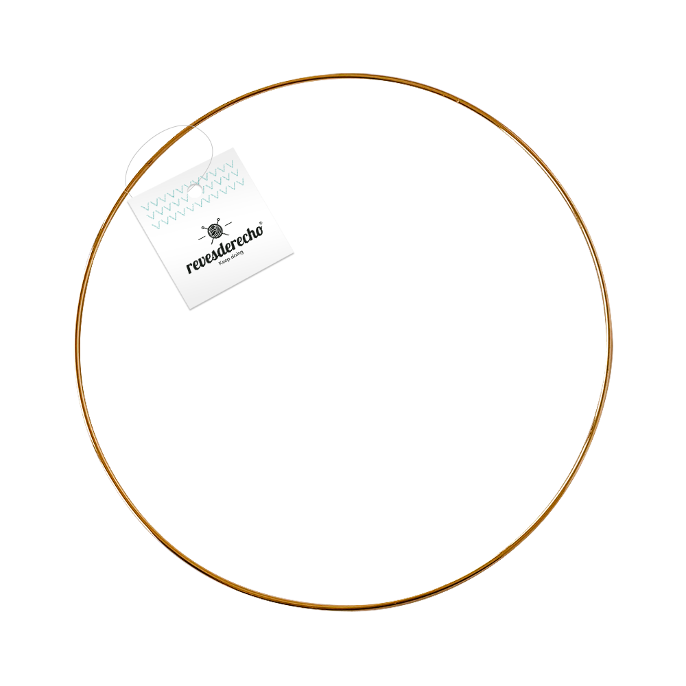 Argolla Metálica Circulo Gold - Revesderecho