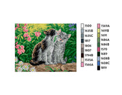 Kit de Esterilla para Bordar Gatitos 18x24 Ariadna