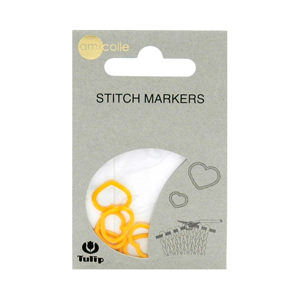 Marcadores de Puntos Corazón Amarillo 7UN - Tulip
