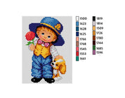 Kit de Esterilla para Bordar 15x20 Niño Ariadna