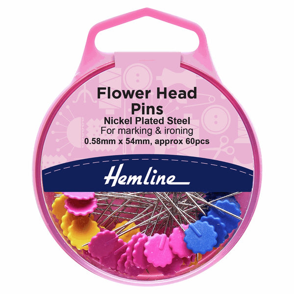 Alfiler flor plano 60 un Hemline